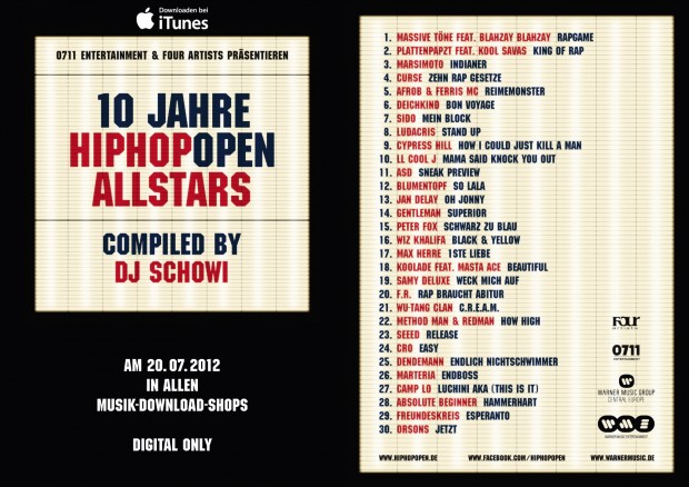 Compilation: 10 Jahre HipHop Open Allstars <br>compiled by Schowi