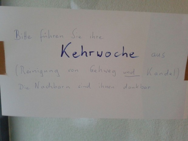 Notes of Stuttgart: Don´t mention the Kandel