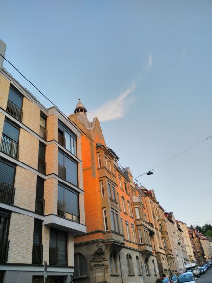 Wohnungsbauszene Rötestraße. 