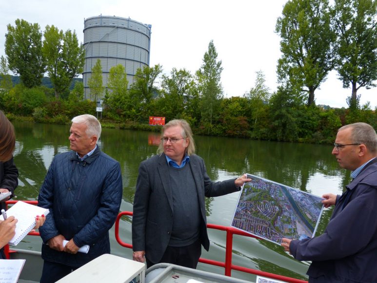 Gaskessel und die Pläne für das Wasenufer und Wasenquerung. 